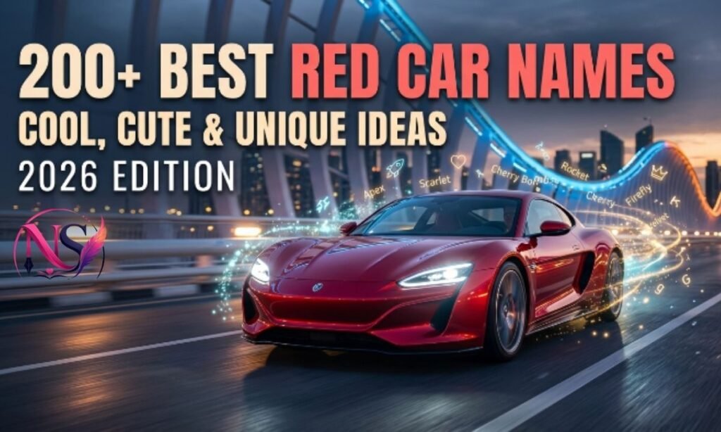 200+ Best Red Car Names Cool, Cute & Unique Ideas 2026 