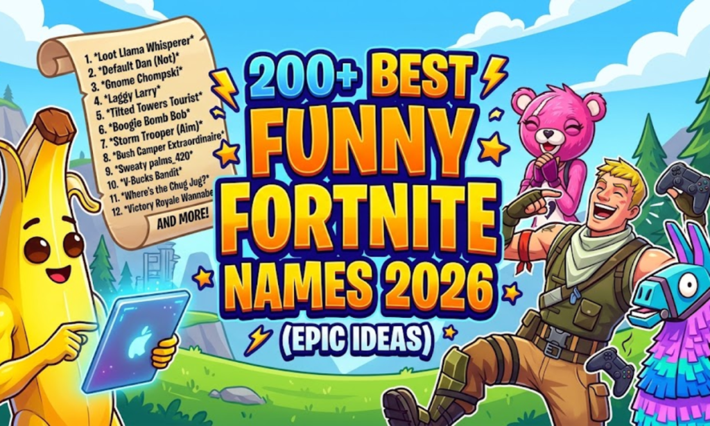 200+ Best Funny Fortnite Names 2026 (Epic Ideas)