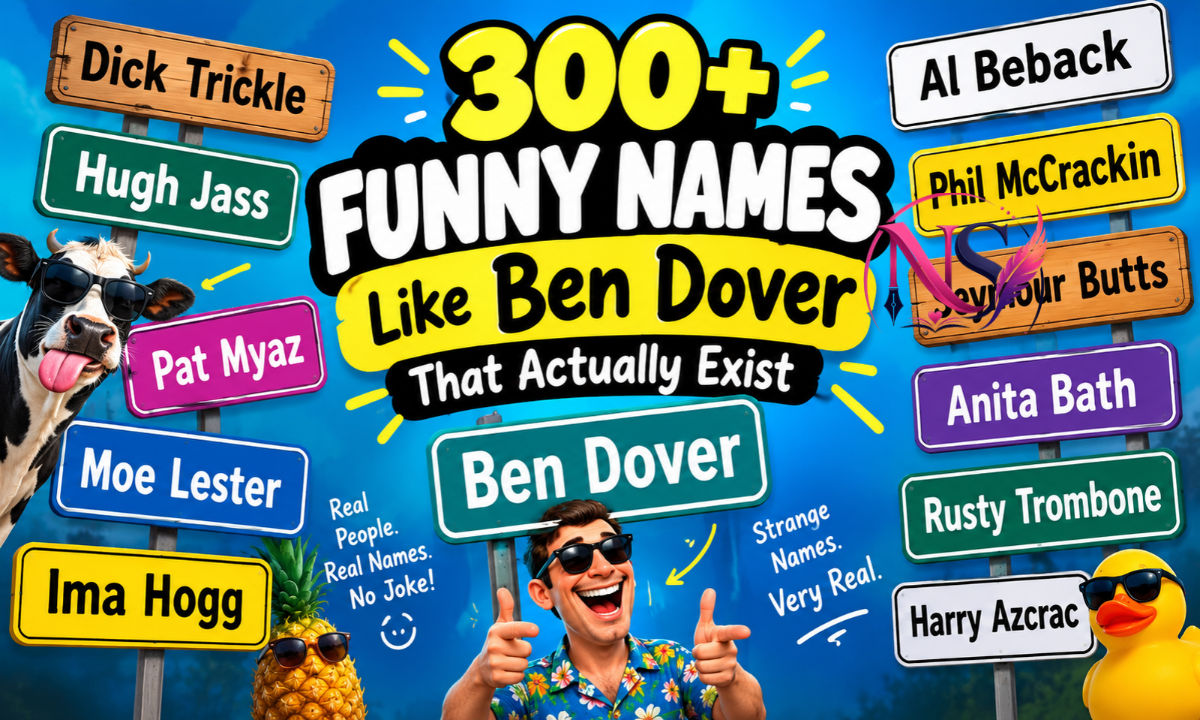 300+ Funny Names Like Ben Dover That Actually Exist