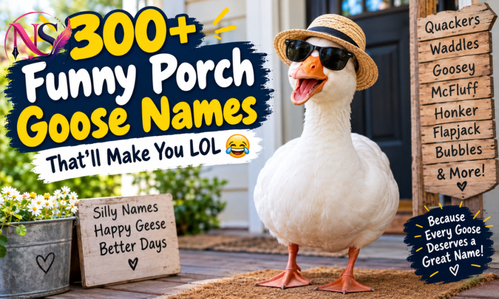 300+ Funny Porch Goose Names That’ll Make You LOL