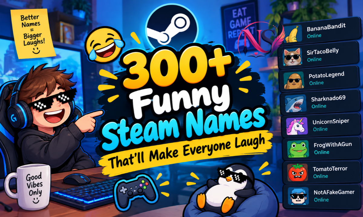 300+ Funny Steam Names That’ll Make Everyone Laugh