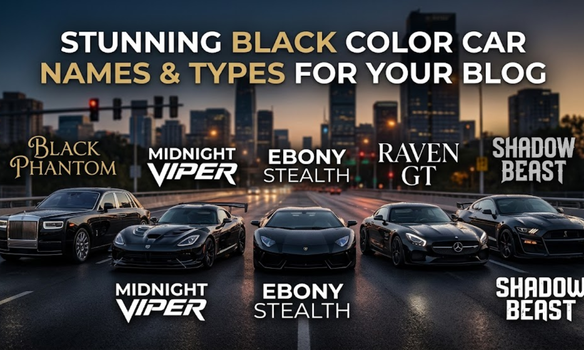 Black Color Car Names