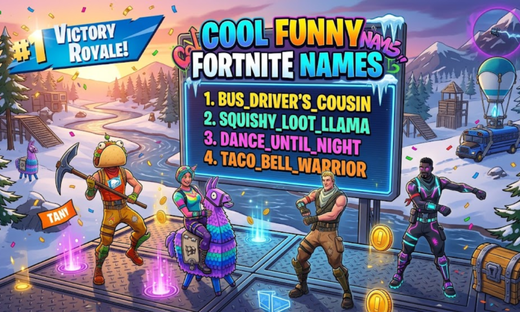 Cool Funny Fortnite Names
