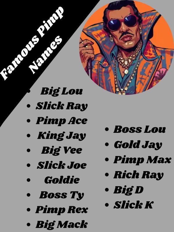Famous Pimp Names