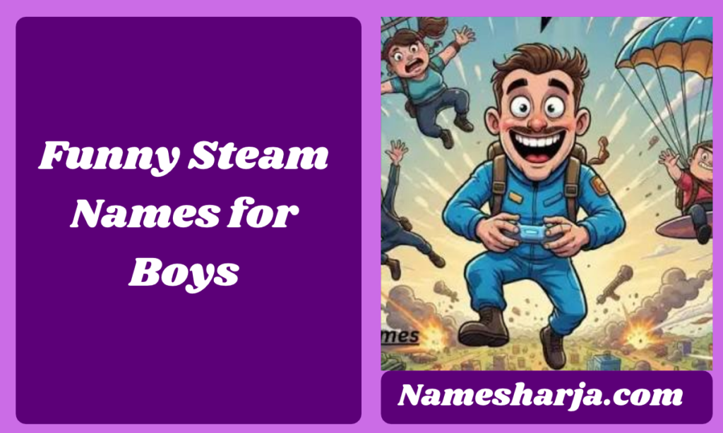 Funny Steam Names for Boys