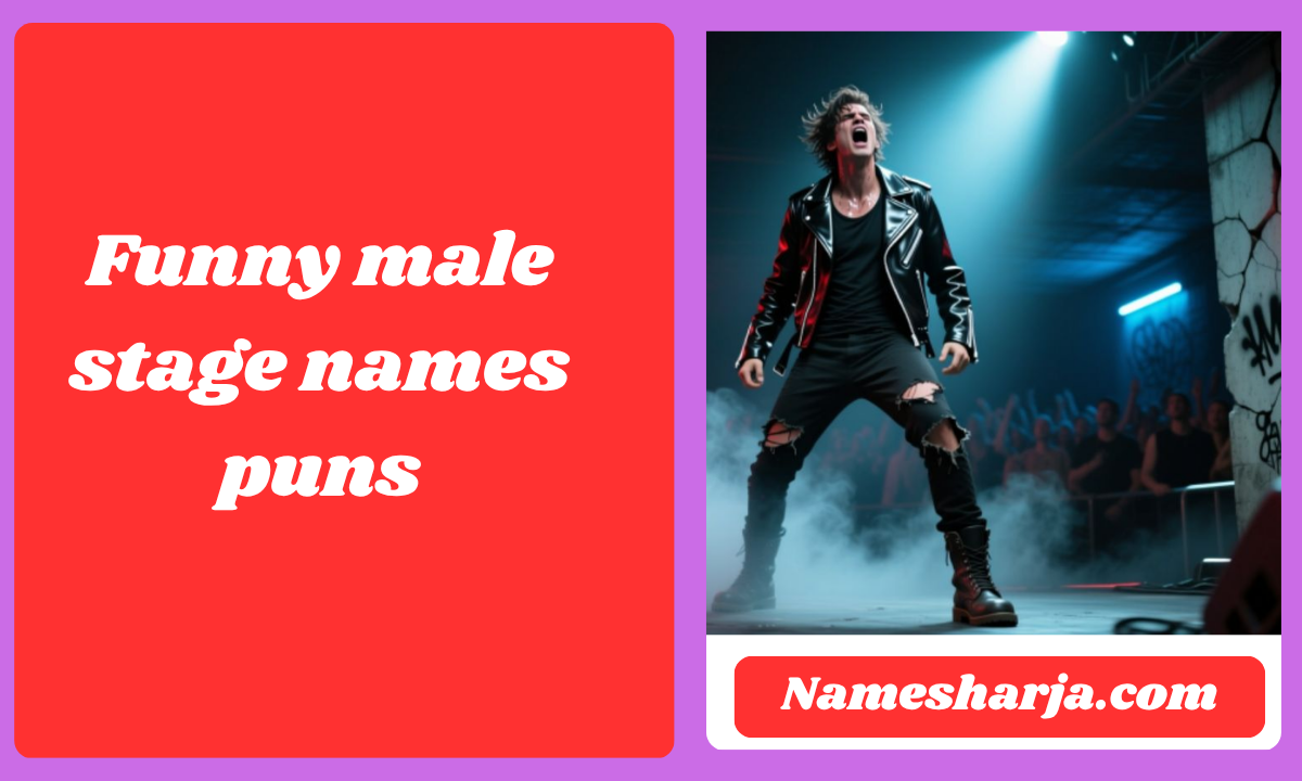 Funny male stage names puns
