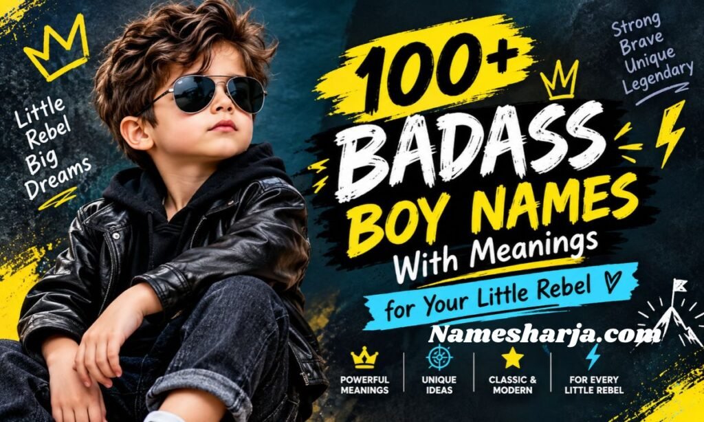 N100+ Badass Boy Names With Meanings for Your Little Rebel