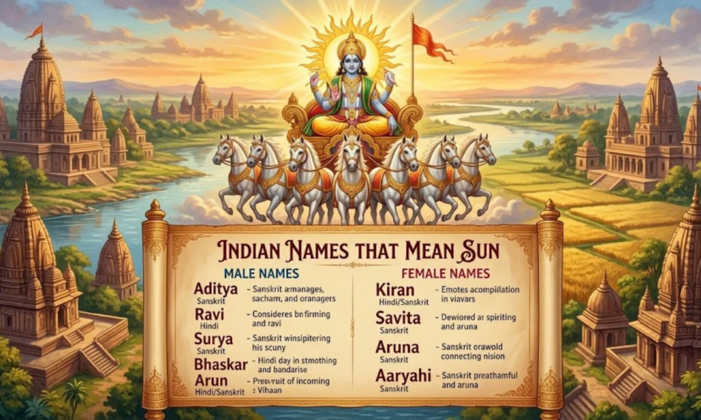 Indian Names That Mean Sun